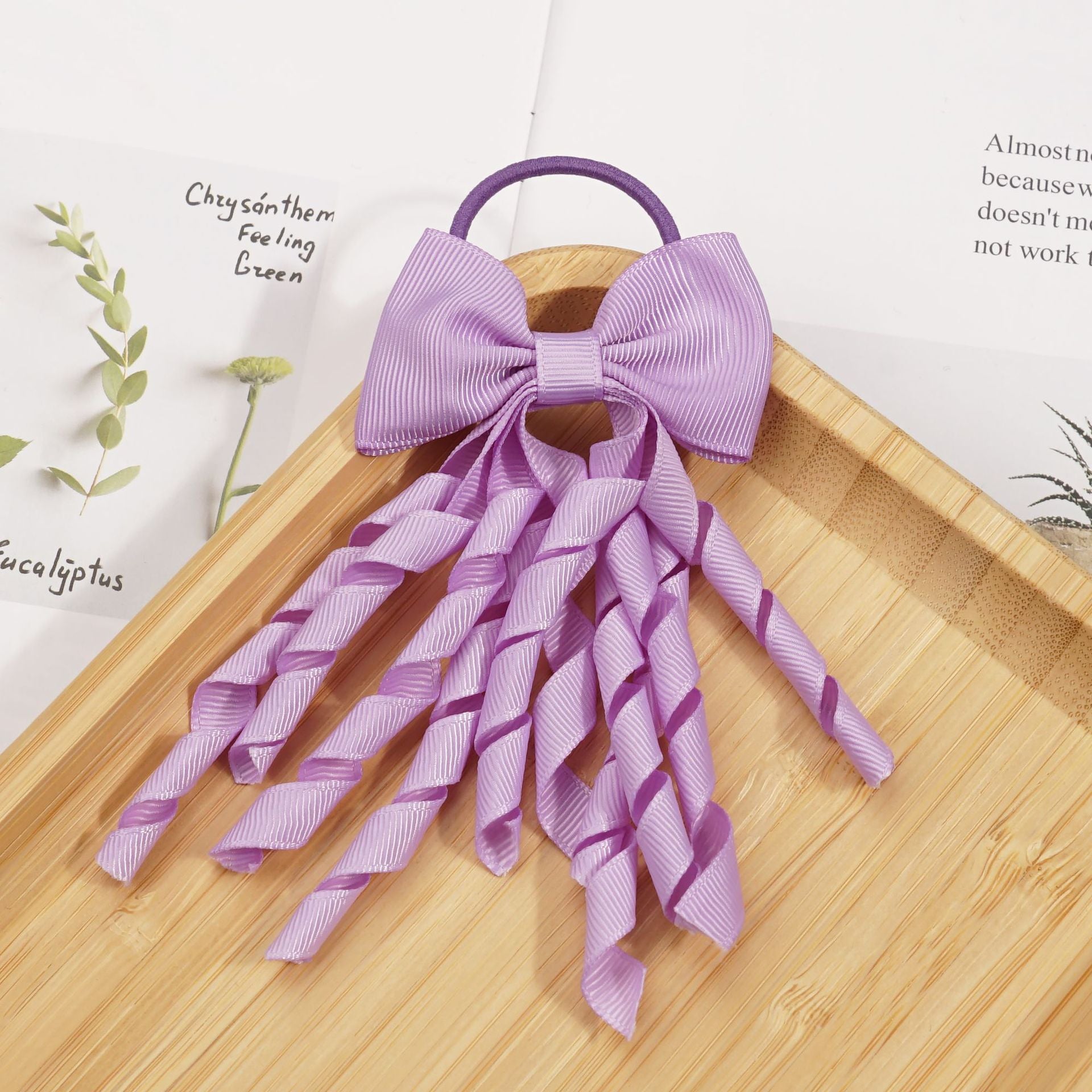 Wholesale Bowknot Tassel Coil Thread Strip Hair Scrunchies